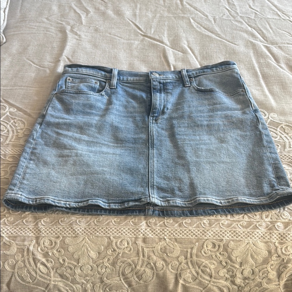 J. Crew Blue Mini Skirt Size 8